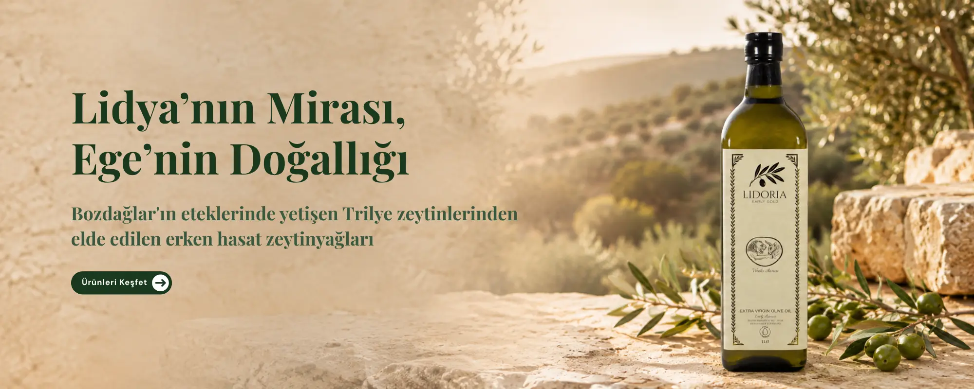 Lidoria premium naturel sızma zeytinyağı koleksiyonu