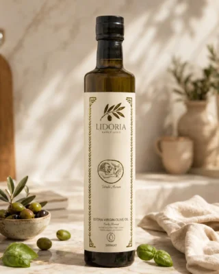 Lidoria Early Gold 500 ml premium zeytinyağı şişesi